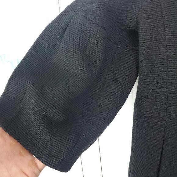 Ann Taylor Jacket Womens M Ribbed Half Sleeve Collarless Open Front Career - Picture 6 of 10